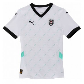 Austria Replica Away Stadium Shirt for Women Euro 2024 Short Sleeve